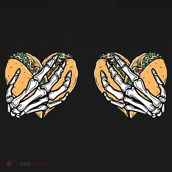Taco Boobs Skull hands Cinco De Mayo Doggie Tank
