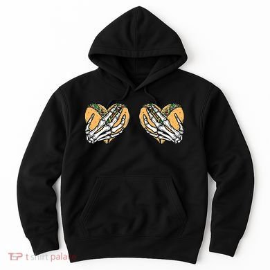 Taco Boobs Skull hands Cinco De Mayo Hoodie