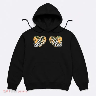 Taco Boobs Skull hands Cinco De Mayo Hoodie