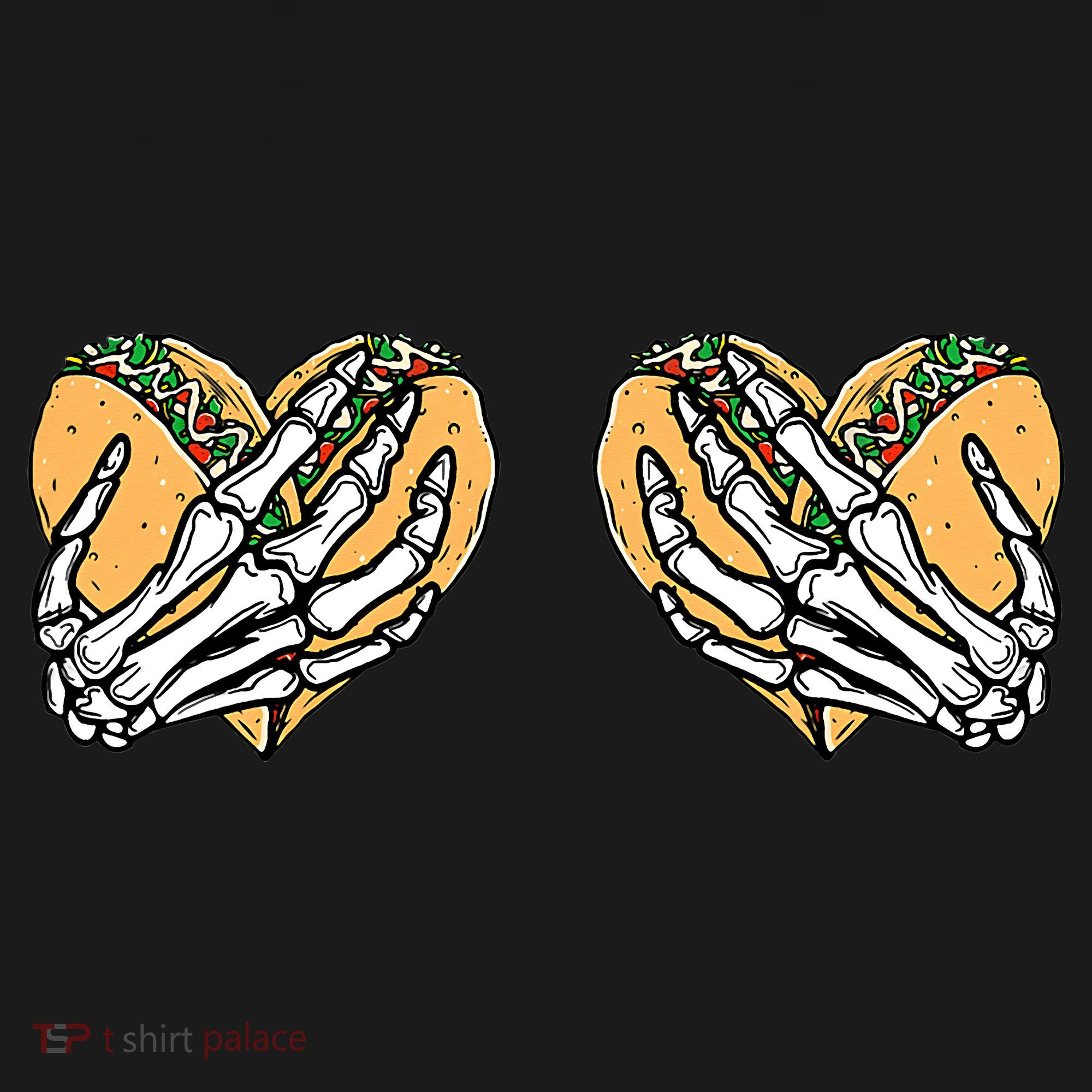 Taco Boobs Skull hands Cinco De Mayo Hoodie