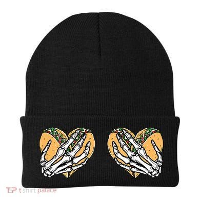 Taco Boobs Skull hands Cinco De Mayo Beanie