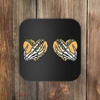 Taco Boobs Skull hands Cinco De Mayo Coaster thumb 0