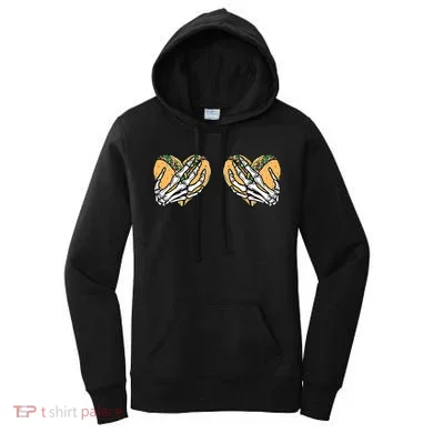 Taco Boobs Skull hands Cinco De Mayo Women's Hoodie