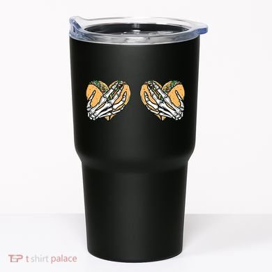 Taco Boobs Skull hands Cinco De Mayo Tumbler