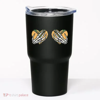 Taco Boobs Skull hands Cinco De Mayo Tumbler