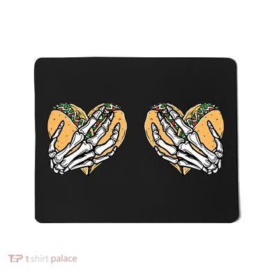 Taco Boobs Skull hands Cinco De Mayo Mousepad