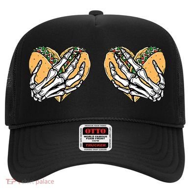 Taco Boobs Skull hands Cinco De Mayo Hat