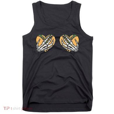 Taco Boobs Skull hands Cinco De Mayo Tank Top