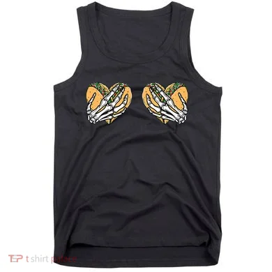 Taco Boobs Skull hands Cinco De Mayo Tank Top