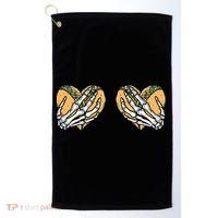 Taco Boobs Skull hands Cinco De Mayo Golf Towel thumb 0
