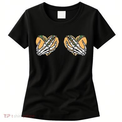 Taco Boobs Skull hands Cinco De Mayo Women's T-Shirt