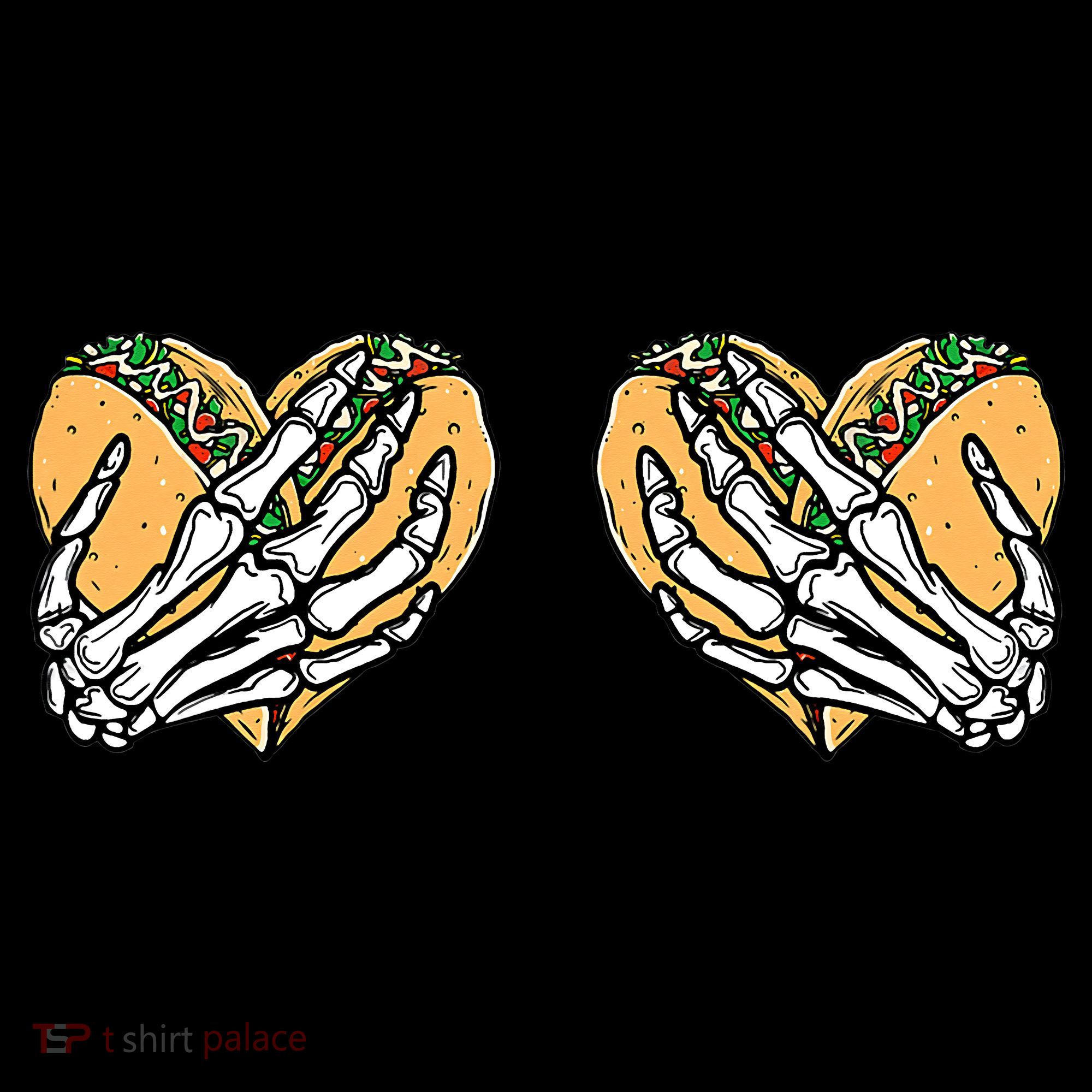 Taco Boobs Skull hands Cinco De Mayo Women's T-Shirt