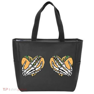 Taco Boobs Skull hands Cinco De Mayo Tote Bag