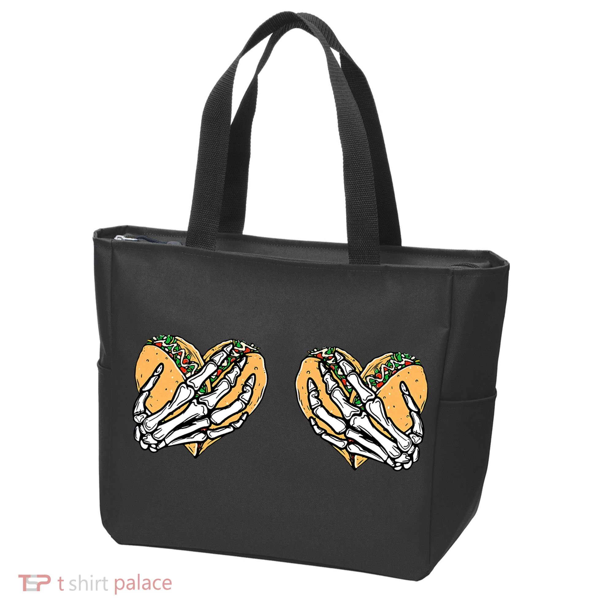 Taco Boobs Skull hands Cinco De Mayo Tote Bag