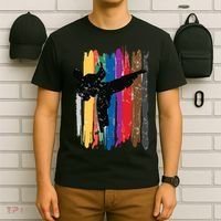 Taekwondo Belts Silhouette Distressed Martial Arts Gift T-Shirt thumb 6