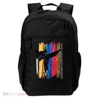 Taekwondo Belts Silhouette Distressed Martial Arts Gift Backpack thumb 0