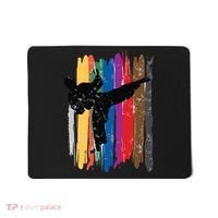 Taekwondo Belts Silhouette Distressed Martial Arts Gift Mousepad thumb 0