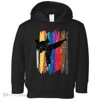 Taekwondo Belts Silhouette Distressed Martial Arts Gift Toddler Hoodie thumb 0