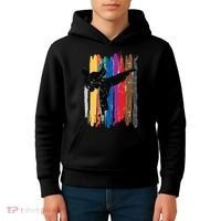 Taekwondo Belts Silhouette Distressed Martial Arts Gift Kids Hoodie thumb 4