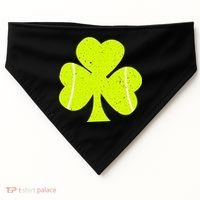 Tennis Ball St Patricks Day Shamrock USA-Made Doggie Bandana thumb 0