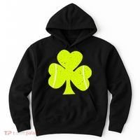 Tennis Ball St Patricks Day Shamrock Hoodie thumb 0