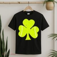Tennis Ball St Patricks Day Shamrock T-Shirt thumb 2