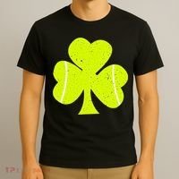 Tennis Ball St Patricks Day Shamrock T-Shirt thumb 3