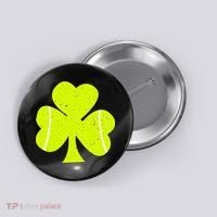 Tennis Ball St Patricks Day Shamrock Button thumb 0