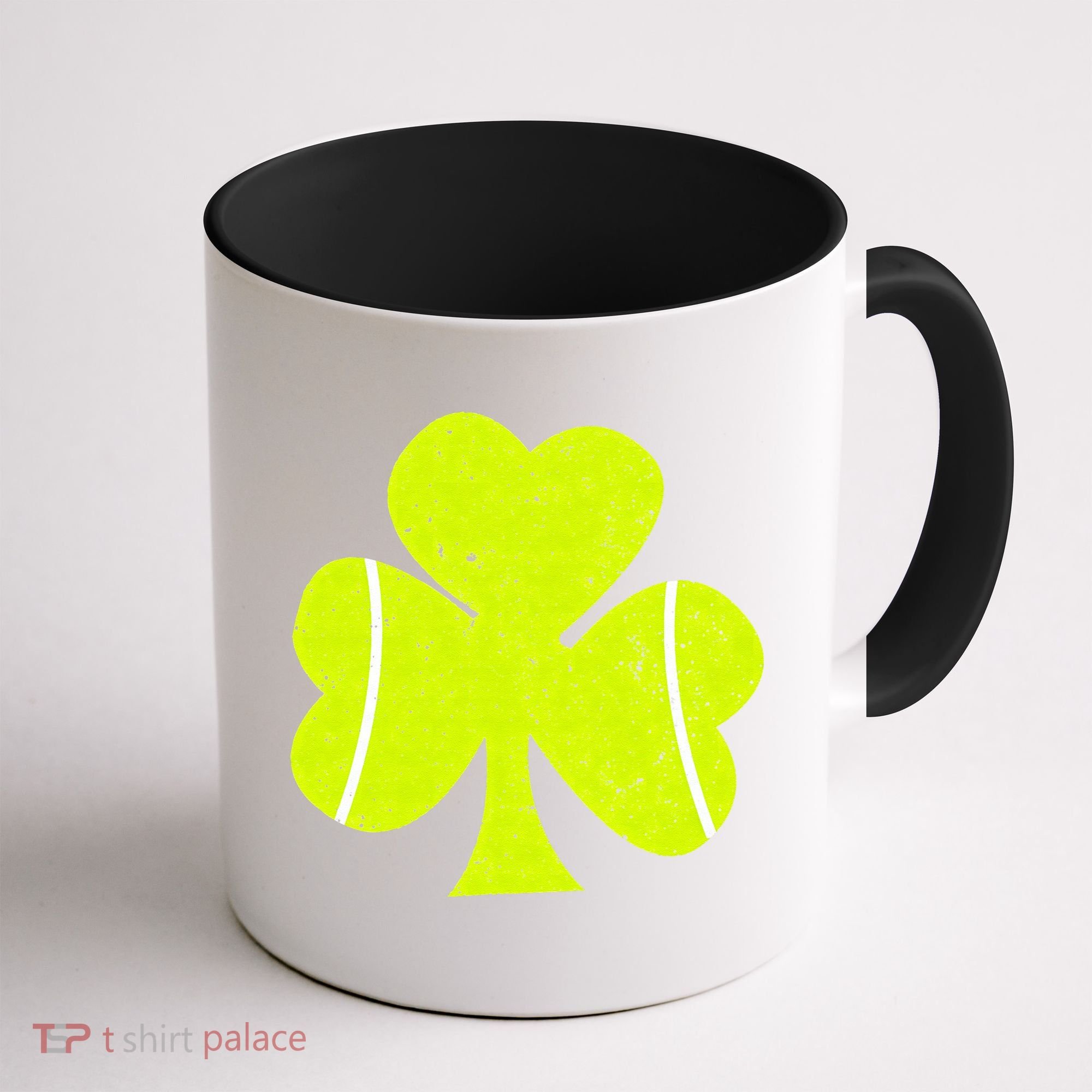 Tennis Ball St Patricks Day Shamrock Coffee Mug