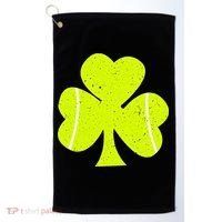 Tennis Ball St Patricks Day Shamrock Golf Towel thumb 0