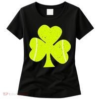 Tennis Ball St Patricks Day Shamrock Women's T-Shirt thumb 0