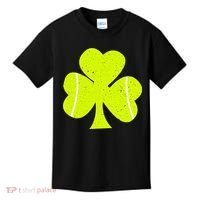 Tennis Ball St Patricks Day Shamrock Kids T-Shirt thumb 0