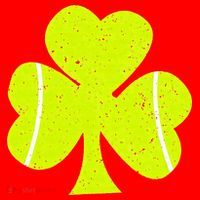 Tennis Ball St Patricks Day Shamrock Santa Hat thumb 1