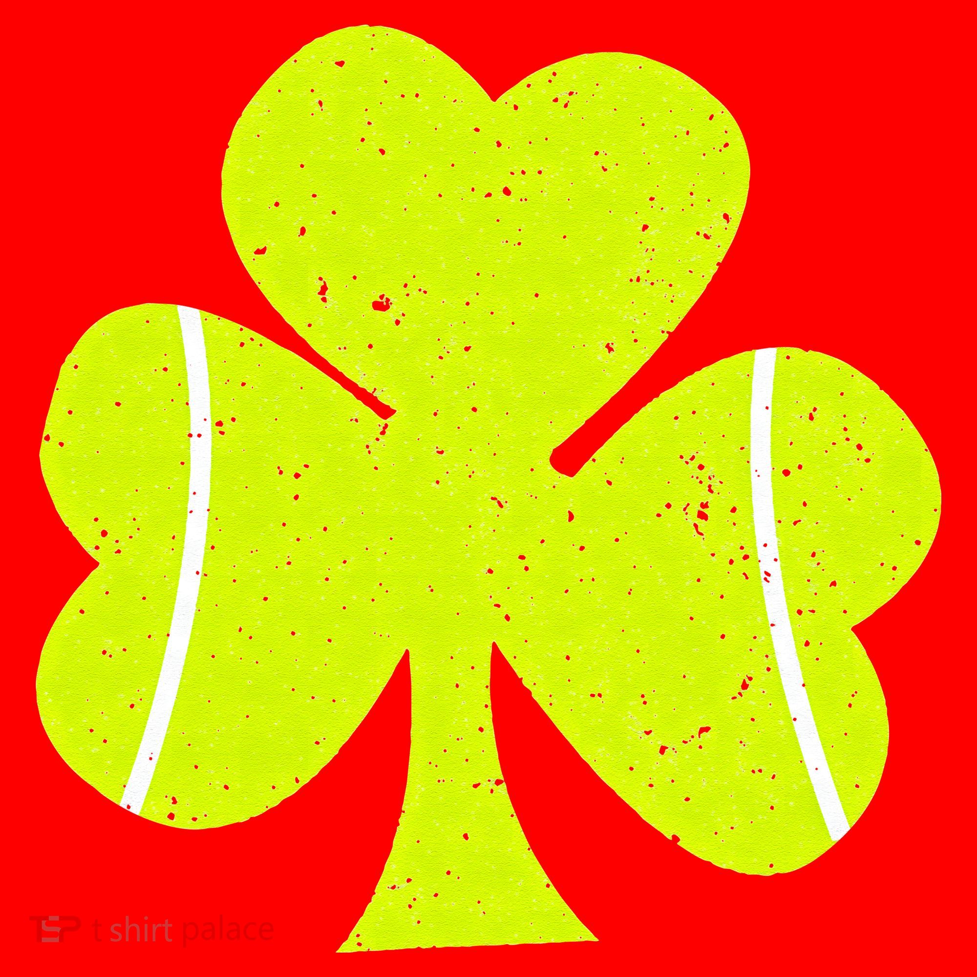 Tennis Ball St Patricks Day Shamrock Santa Hat