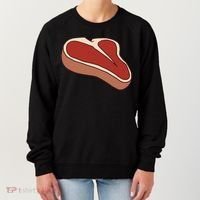 T Bone Steak Last Minute Halloween Costume Funny Gift Women's Sweatshirt thumb 0
