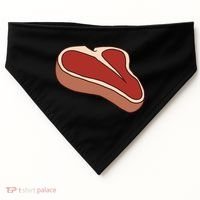 T Bone Steak Last Minute Halloween Costume Funny Gift USA-Made Doggie Bandana thumb 0