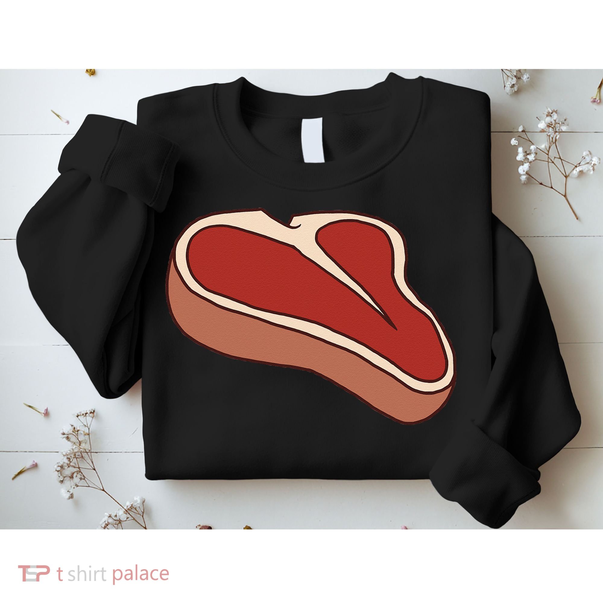 T Bone Steak Last Minute Halloween Costume Funny Gift Sweatshirt