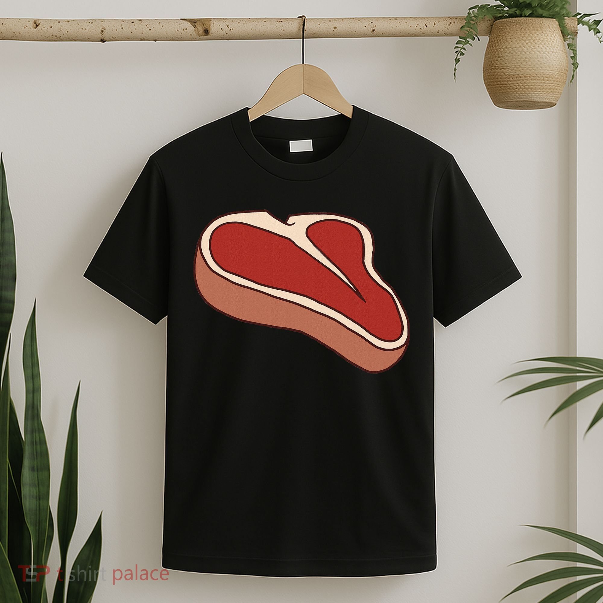 T Bone Steak Last Minute Halloween Costume Funny Gift T-Shirt
