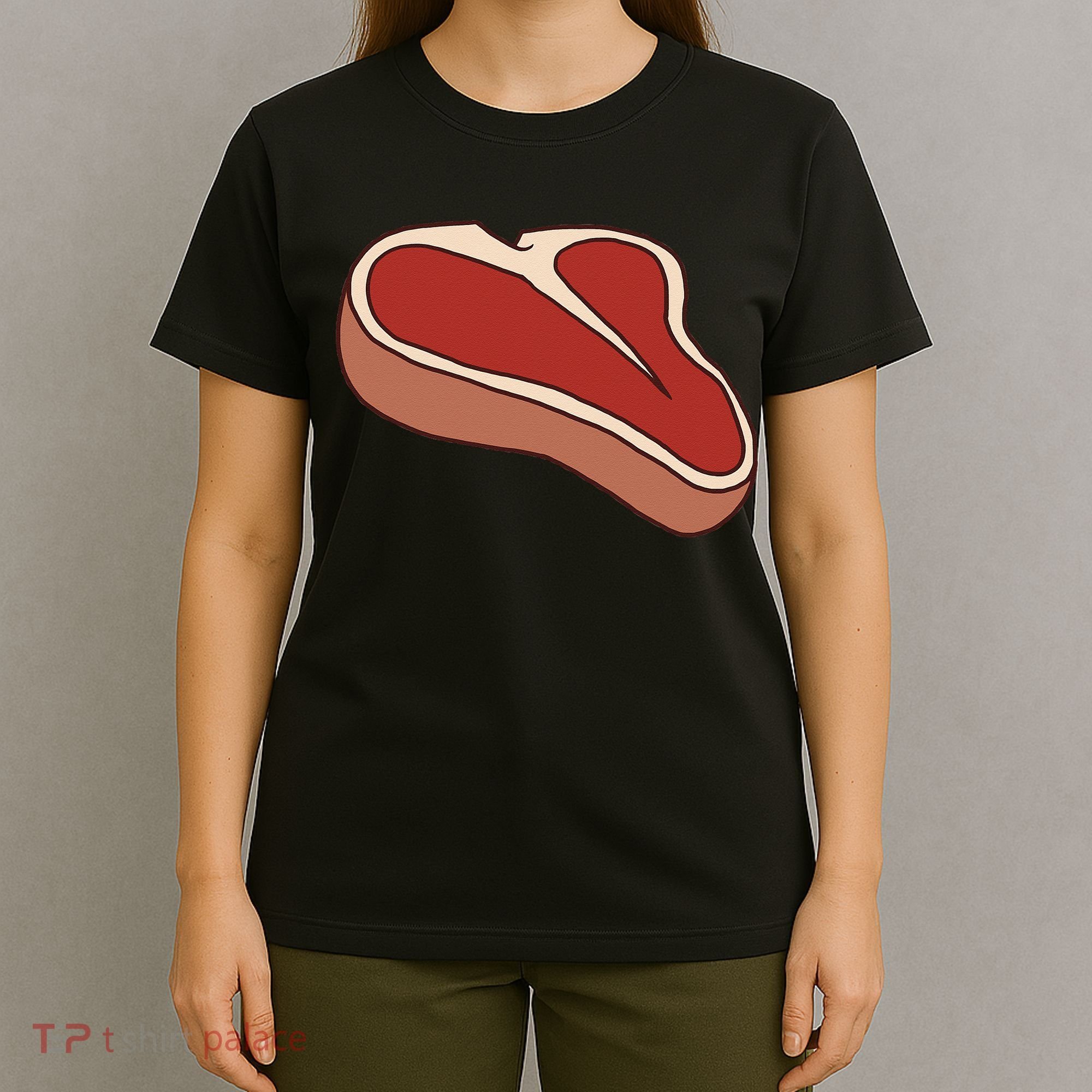T Bone Steak Last Minute Halloween Costume Funny Gift T-Shirt