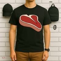 T Bone Steak Last Minute Halloween Costume Funny Gift T-Shirt thumb 6