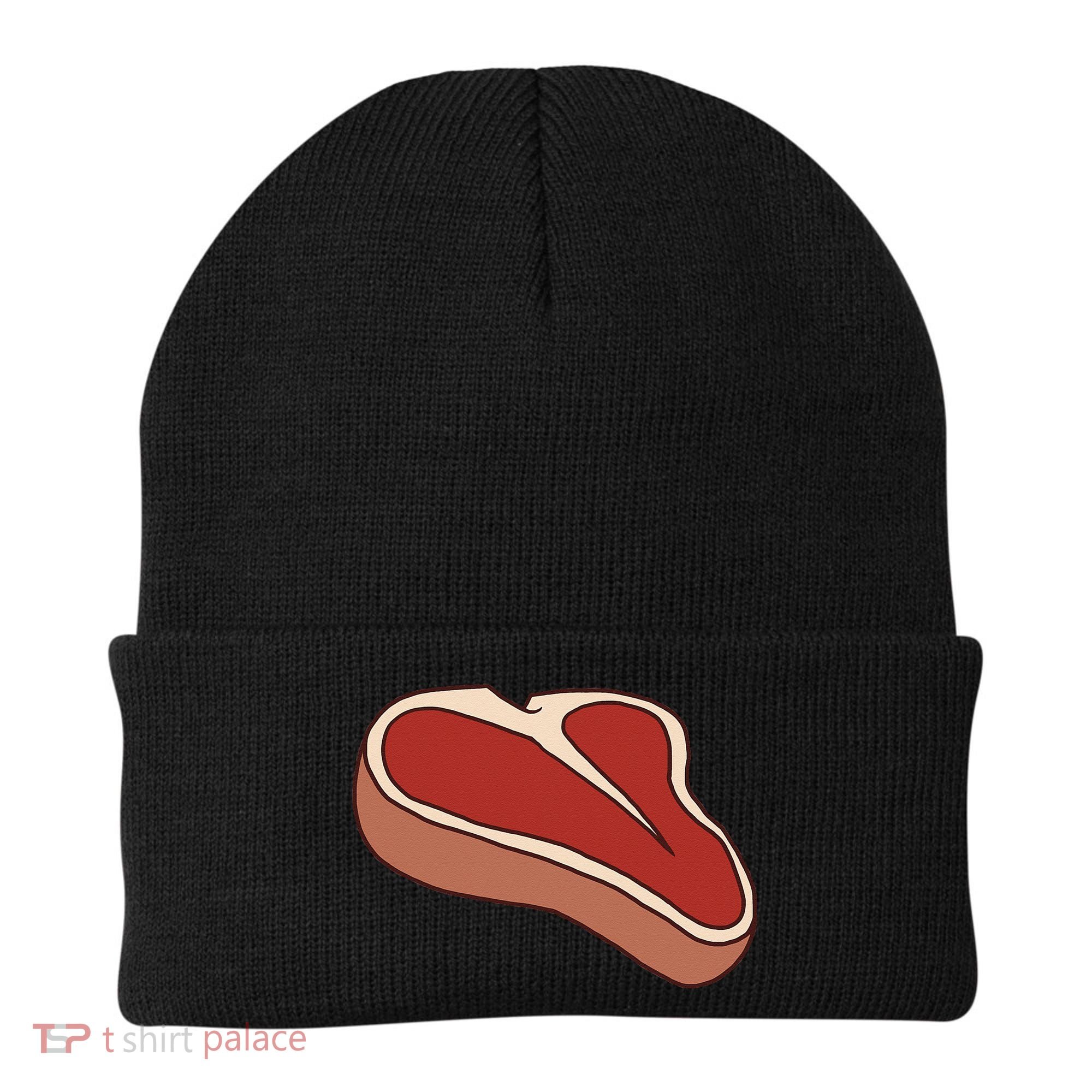 T Bone Steak Last Minute Halloween Costume Funny Gift Beanie