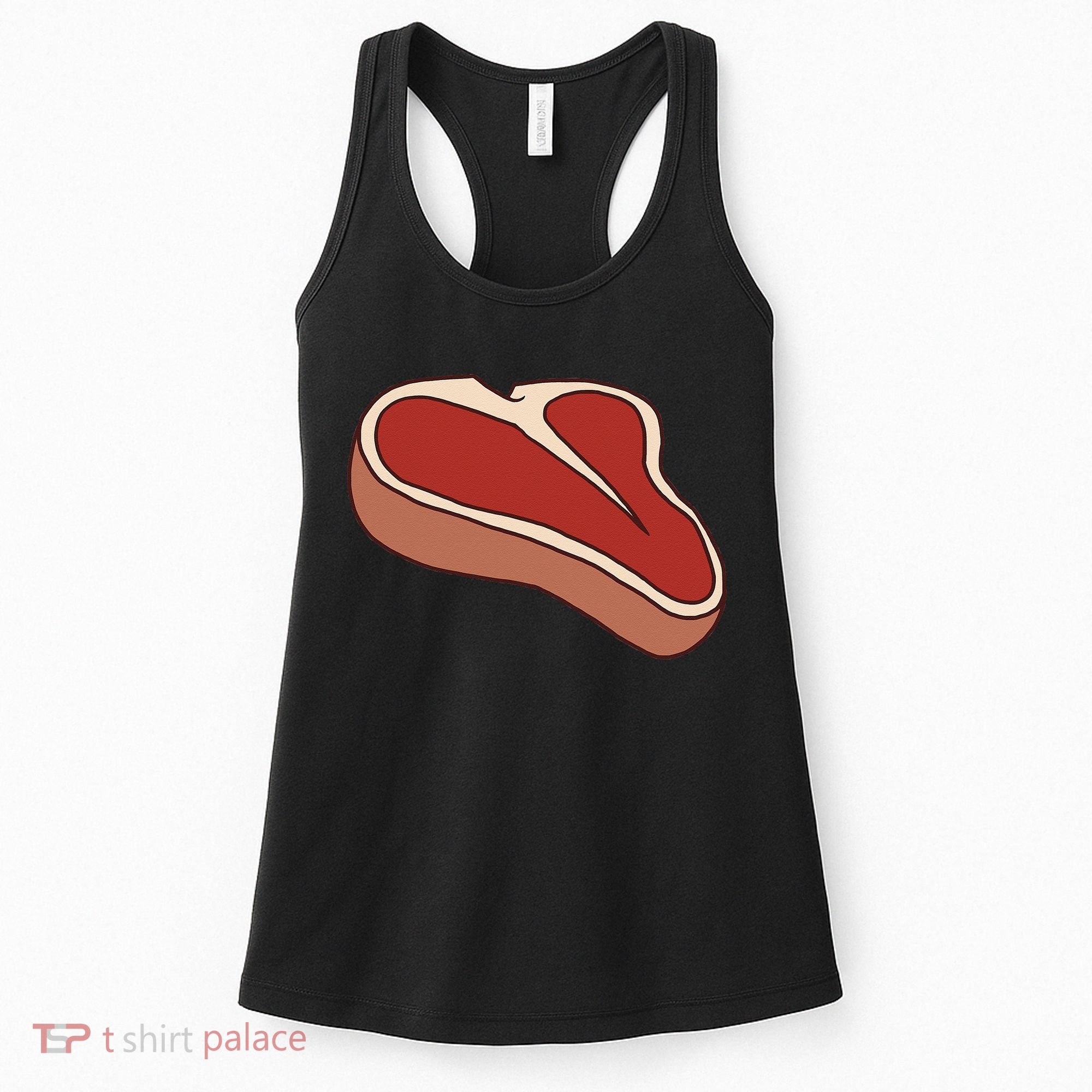 T Bone Steak Last Minute Halloween Costume Funny Gift Women's Tank Top