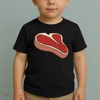 T Bone Steak Last Minute Halloween Costume Funny Gift Toddler T-Shirt thumb 2