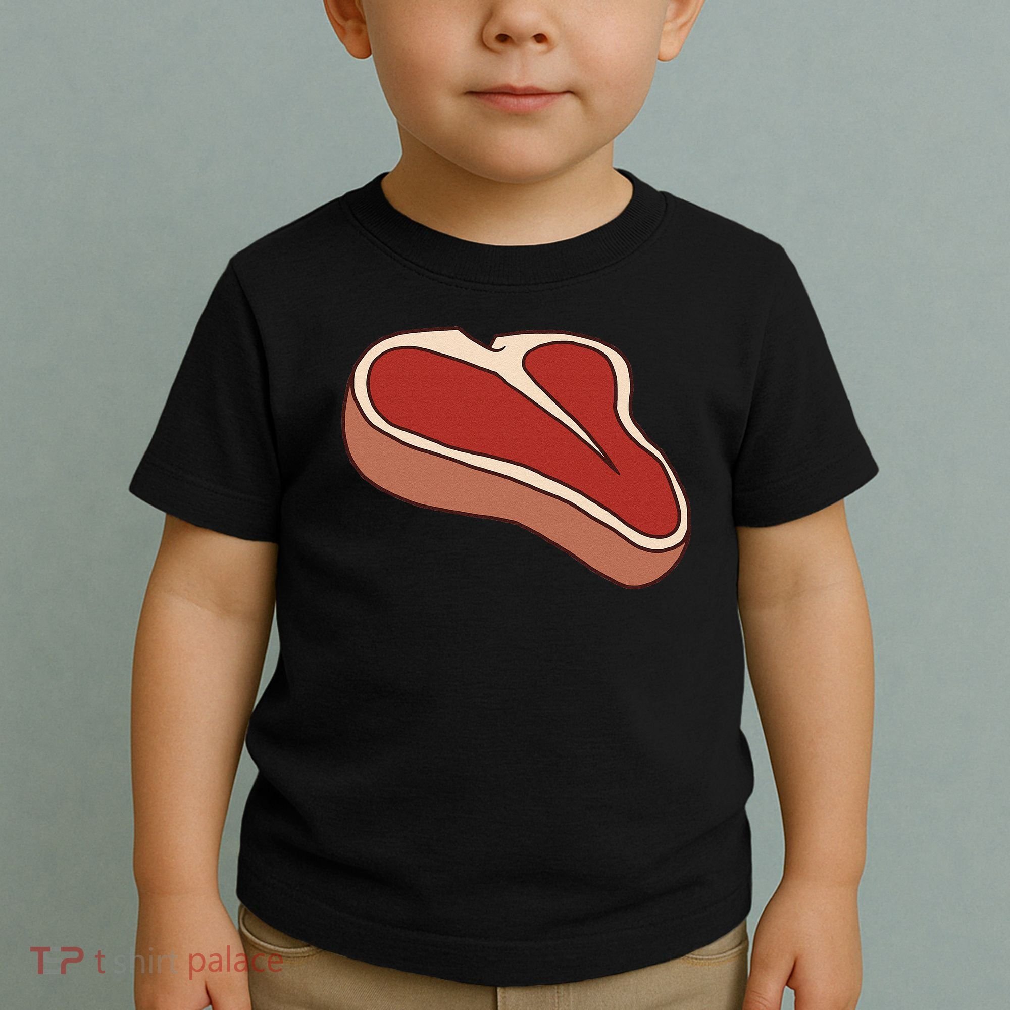 T Bone Steak Last Minute Halloween Costume Funny Gift Toddler T-Shirt