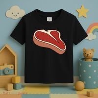 T Bone Steak Last Minute Halloween Costume Funny Gift Toddler T-Shirt thumb 3