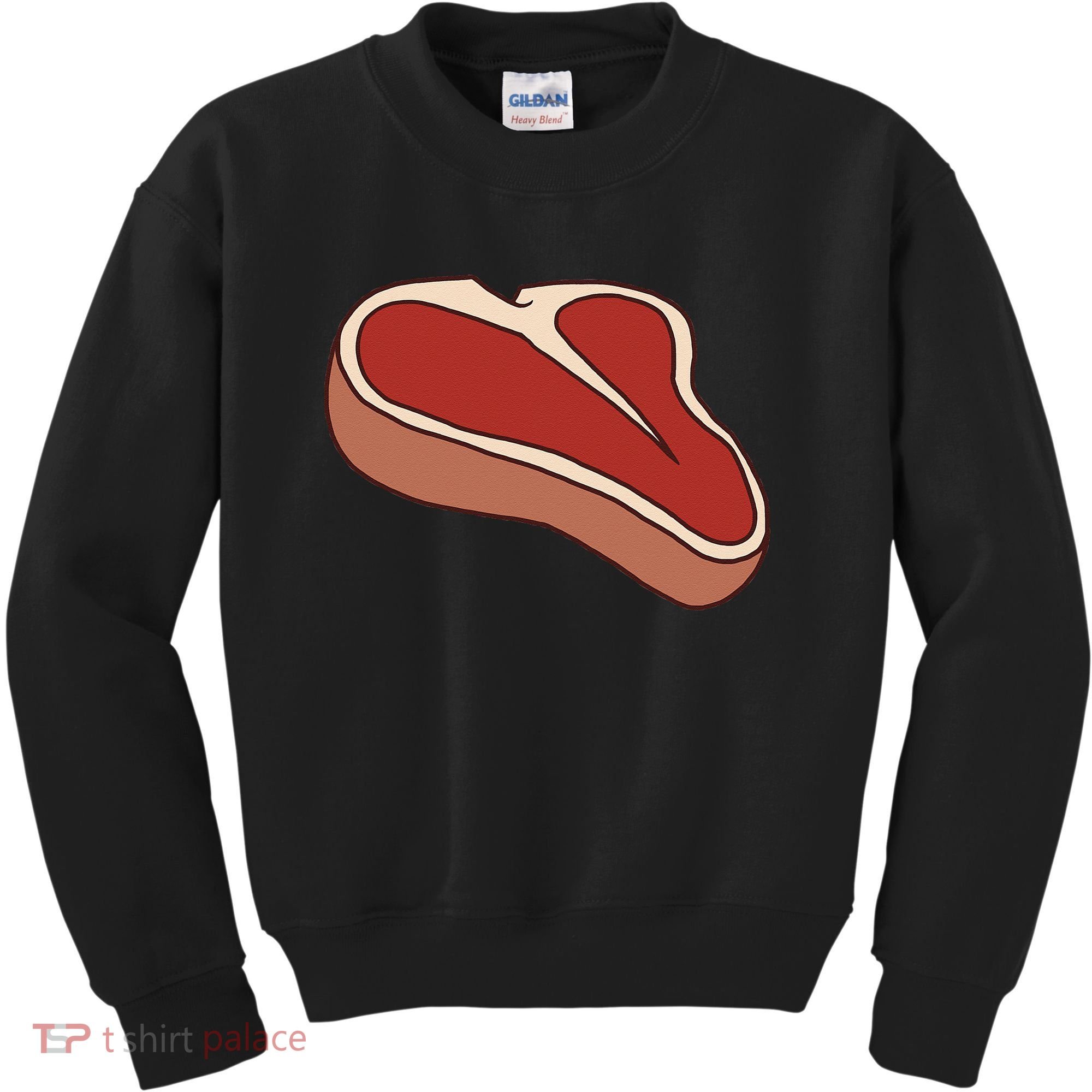 T Bone Steak Last Minute Halloween Costume Funny Gift Kids Sweatshirt