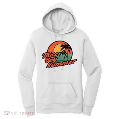 Thicc Boy SummerFunny Retro Vintage Design Women's Hoodie