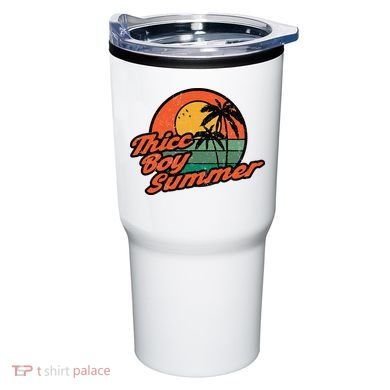 Thicc Boy SummerFunny Retro Vintage Design Tumbler