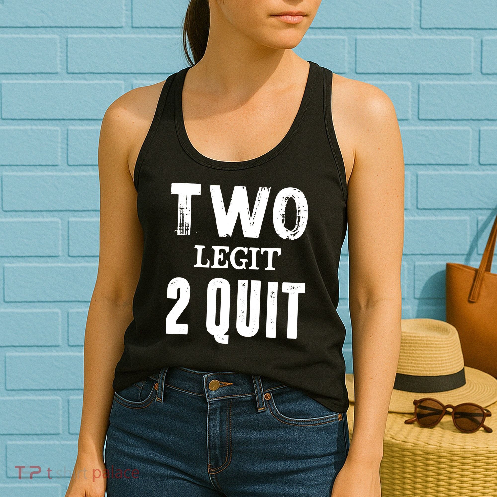 Two Birthday Two Legit 2 Quit Funny Women's Tank Top