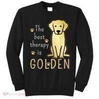 The Best Therapy Is Golden Retriever Dog Sweatshirt thumb 0